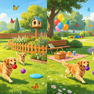 Golden Retriever Lawn