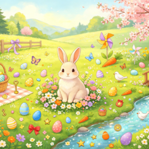Spring Bunny's Hidden Eggs